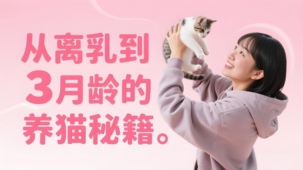 新手必看！从离乳到3月龄的养猫秘籍：这样喂养让小猫赢在起跑线​